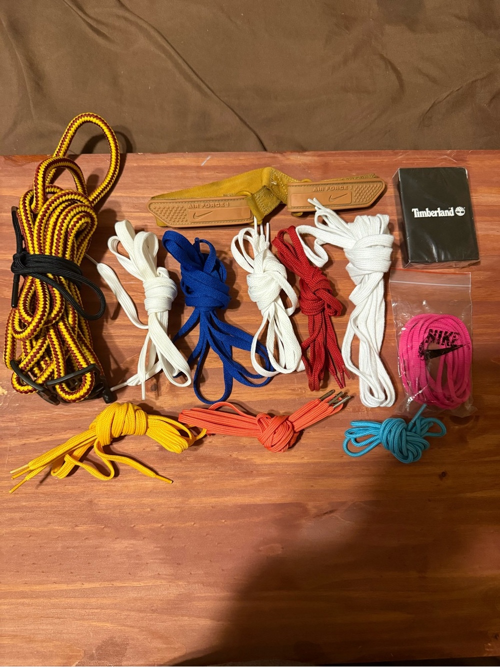 Nike and Timberland Accessory Pack with Multicolor Shoelaces